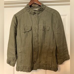 Chicos Olive Green Women's  casual Jacket